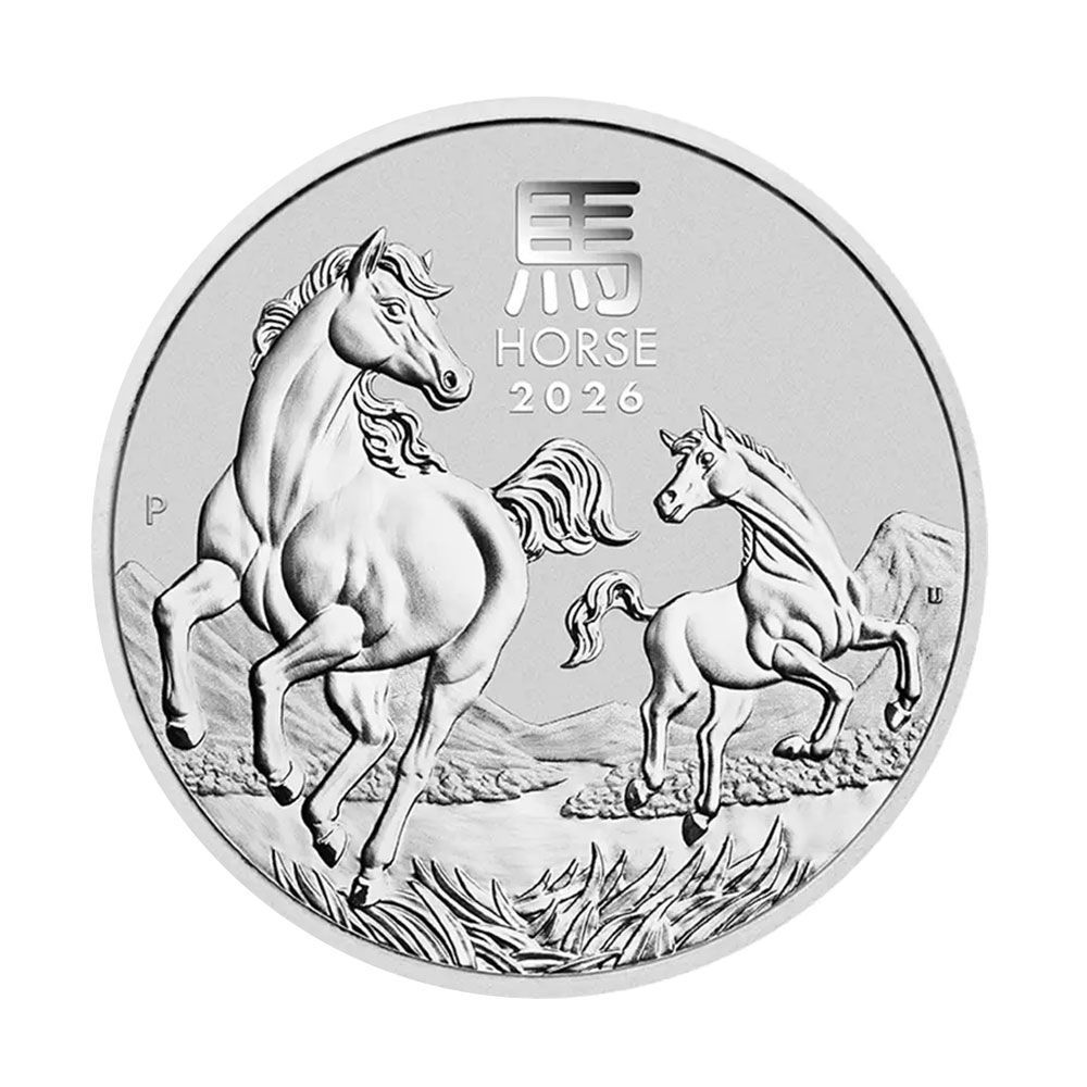 オーストラリア 2026 干支午年 馬年 1ドル 1オンス 銀貨 【1枚