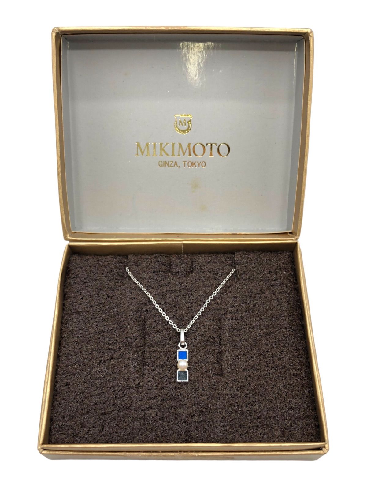 MIKIMOTO GINZA. TOKYO ミキモト ネックレス チョーカー 真珠 パール レディース 全長約37cm トップ 箱付き 中古 -  メルカリ