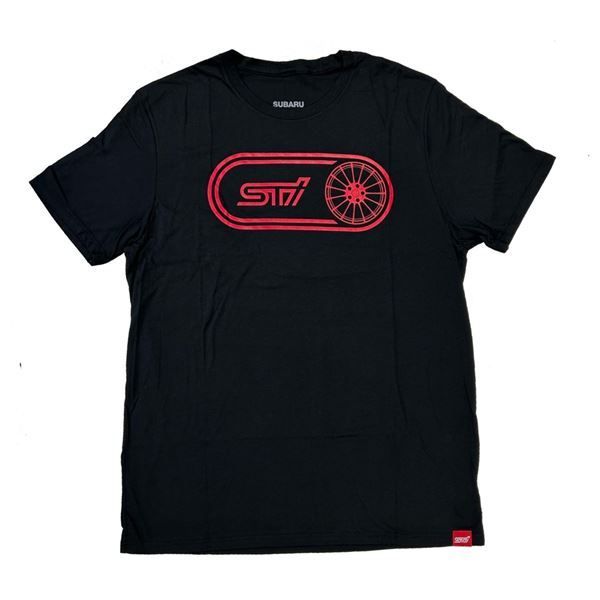 SUBARU スバル ホイールシルエット プリントTシャツ Lサイズ