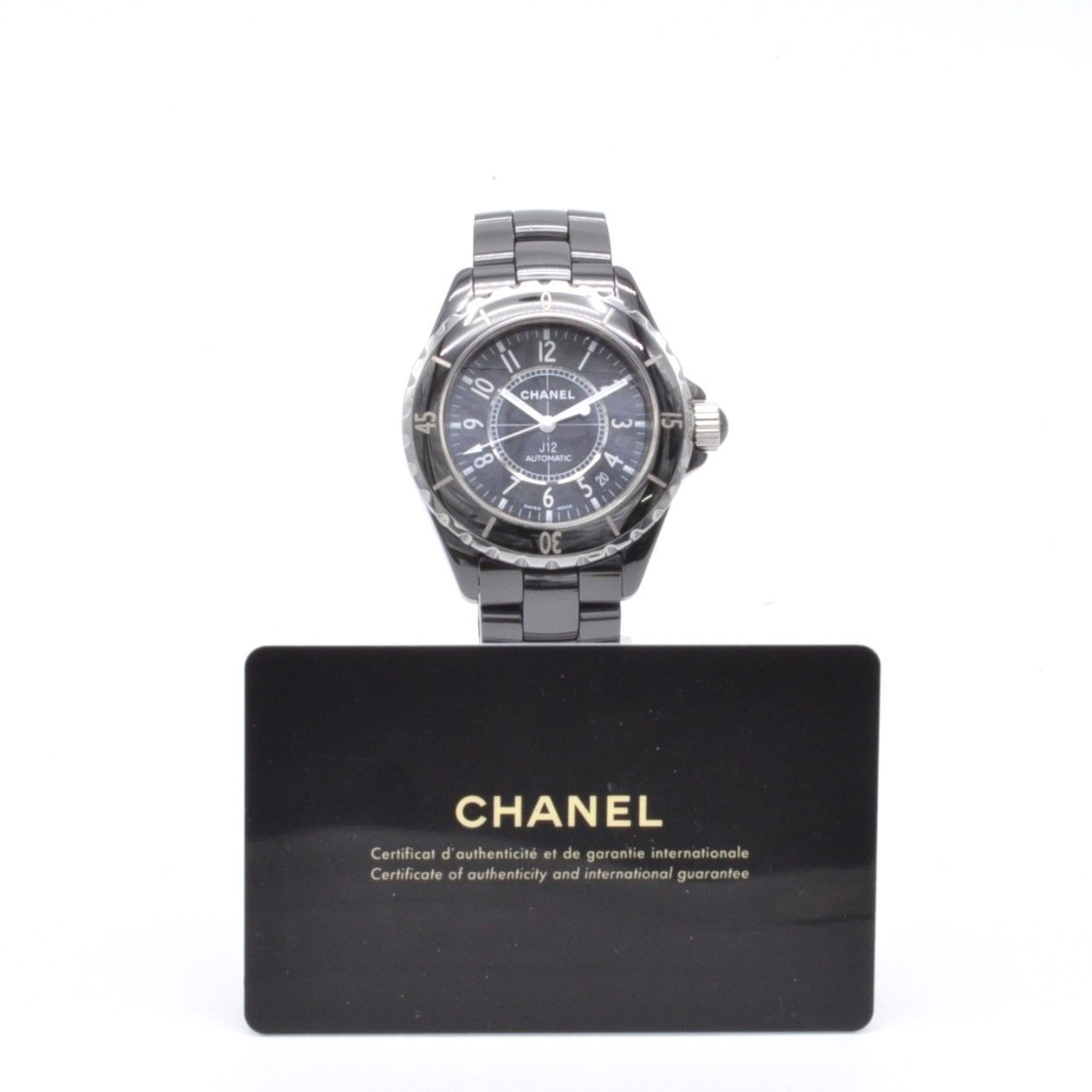 天然ダイヤベゼル　H0685 CHANEL J12 38ミリ自動巻　メンズ腕時計 楽天市場】シャネル 時計 メンズ J12 自動巻 2重ダイヤベゼル