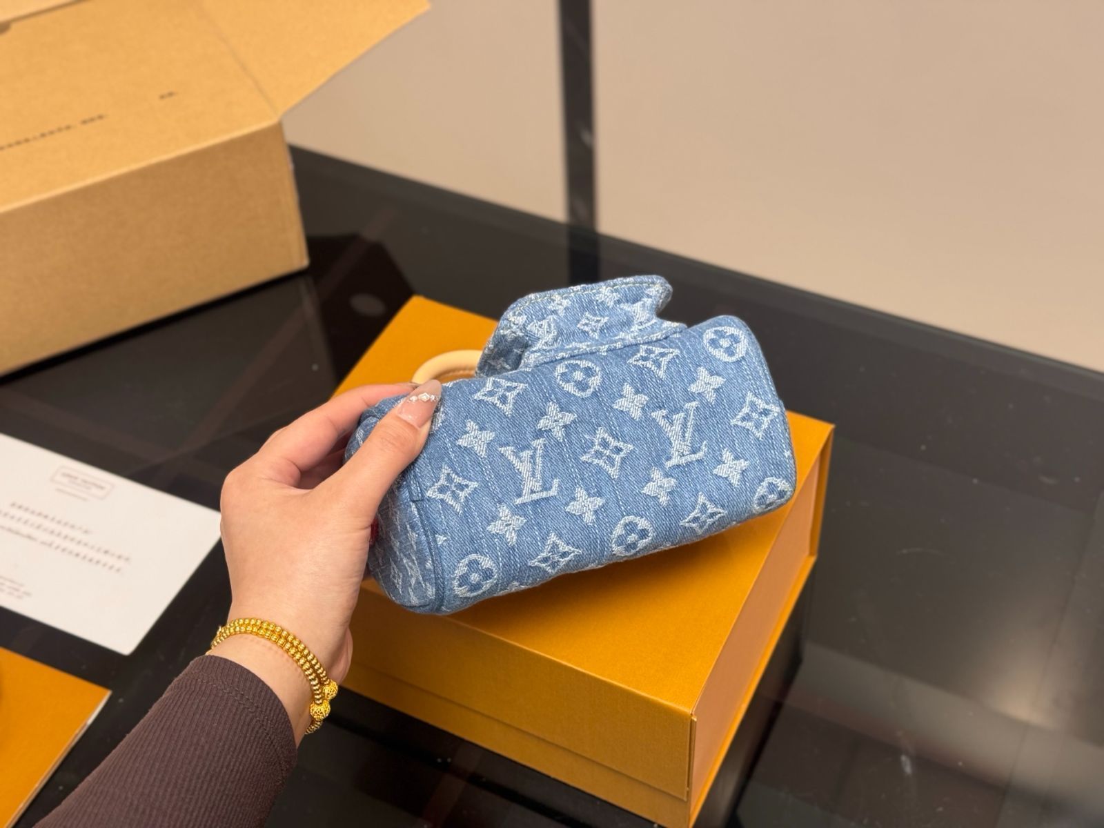 本日SALE！美品　値下げ　Louis Vuitton デニム　スピーディー 今日特価】LV Speedy Denim スピーディ デニム-MM輸入 - メルカリ