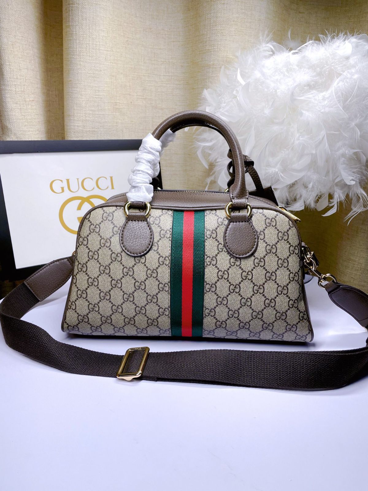 今日特価】GUCCI オフィディア ミドルサイズ GG ハンドバッグ 724575 
