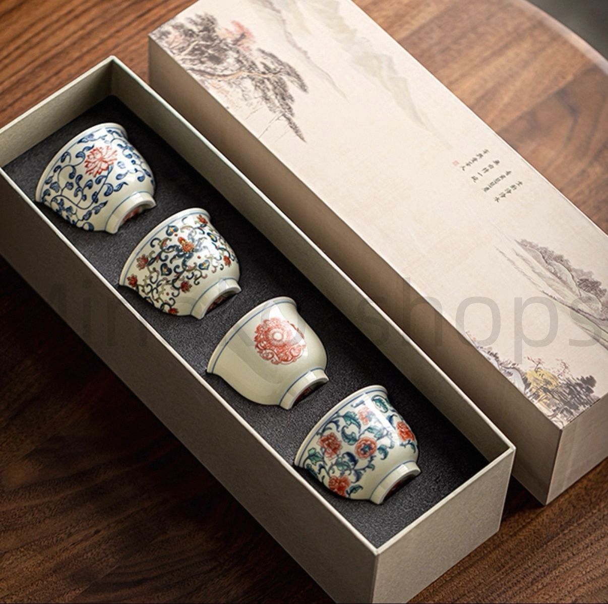 新品・未使用】茶器 茶碗 茶杯 ティーカップ 湯呑み 四つセット