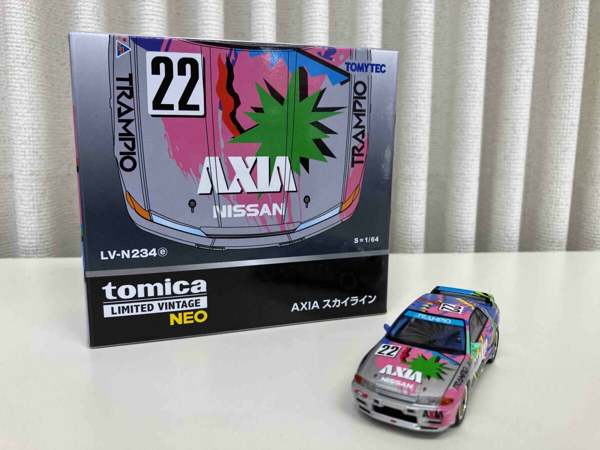 ミニカー 1|64 トミカ LVｰN234e AXIA スカイライン 銀 リミテッドヴィンテｰジNEO トミーテック