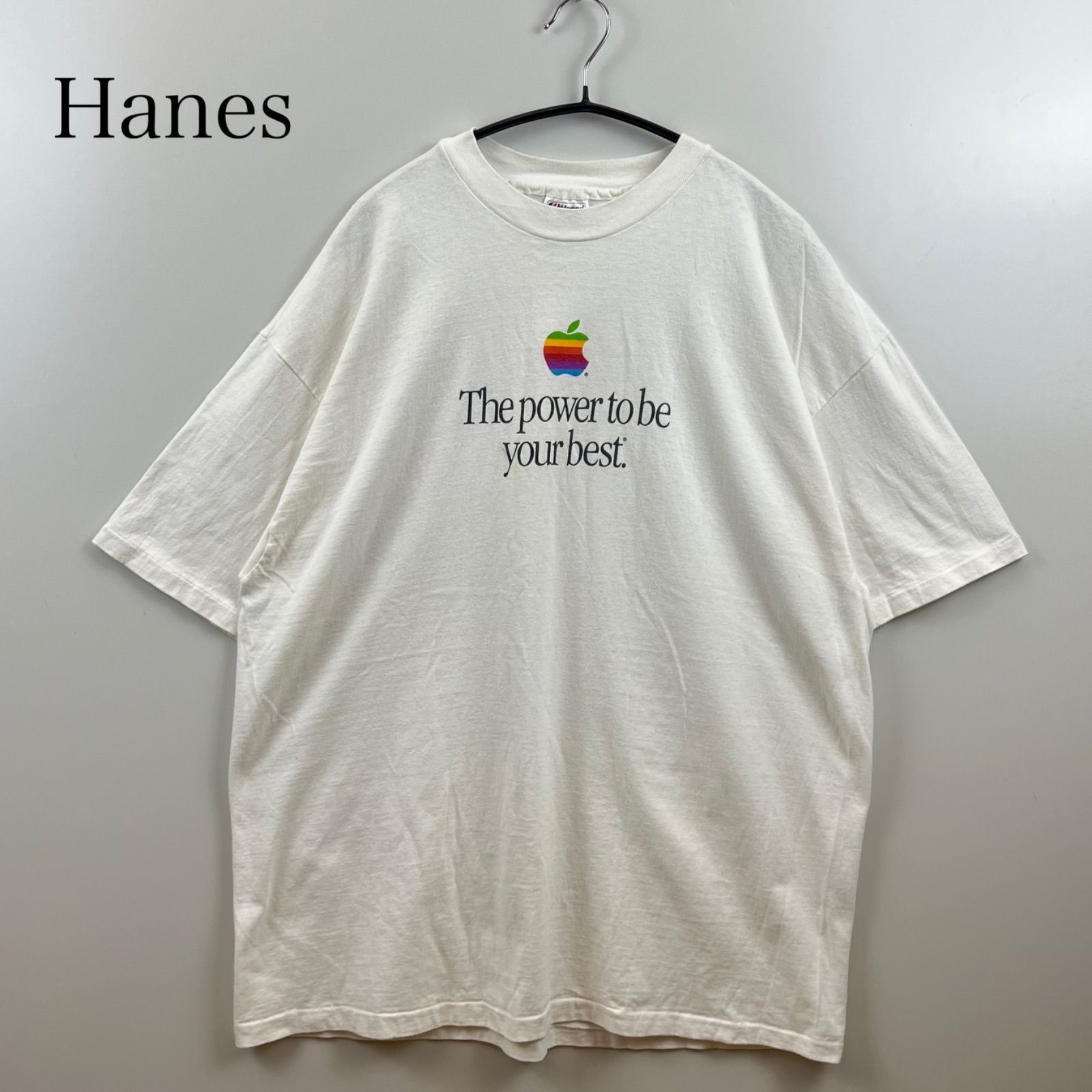 Hanes 80s USA vintage Apple The power to be your best Tee XL 