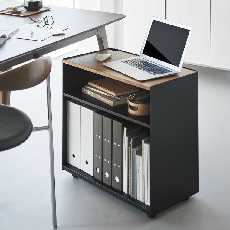 山崎実業 公式 tower 隠せるテレワークワゴン タワー 1424 1425 ホワイト ブラック デスク ワゴン リモートワーク キッチンワゴン 収納ワゴン リビング ランドリー 洗濯用品 キャスター付き MARWIL-DEMENAGEMENTS_CH