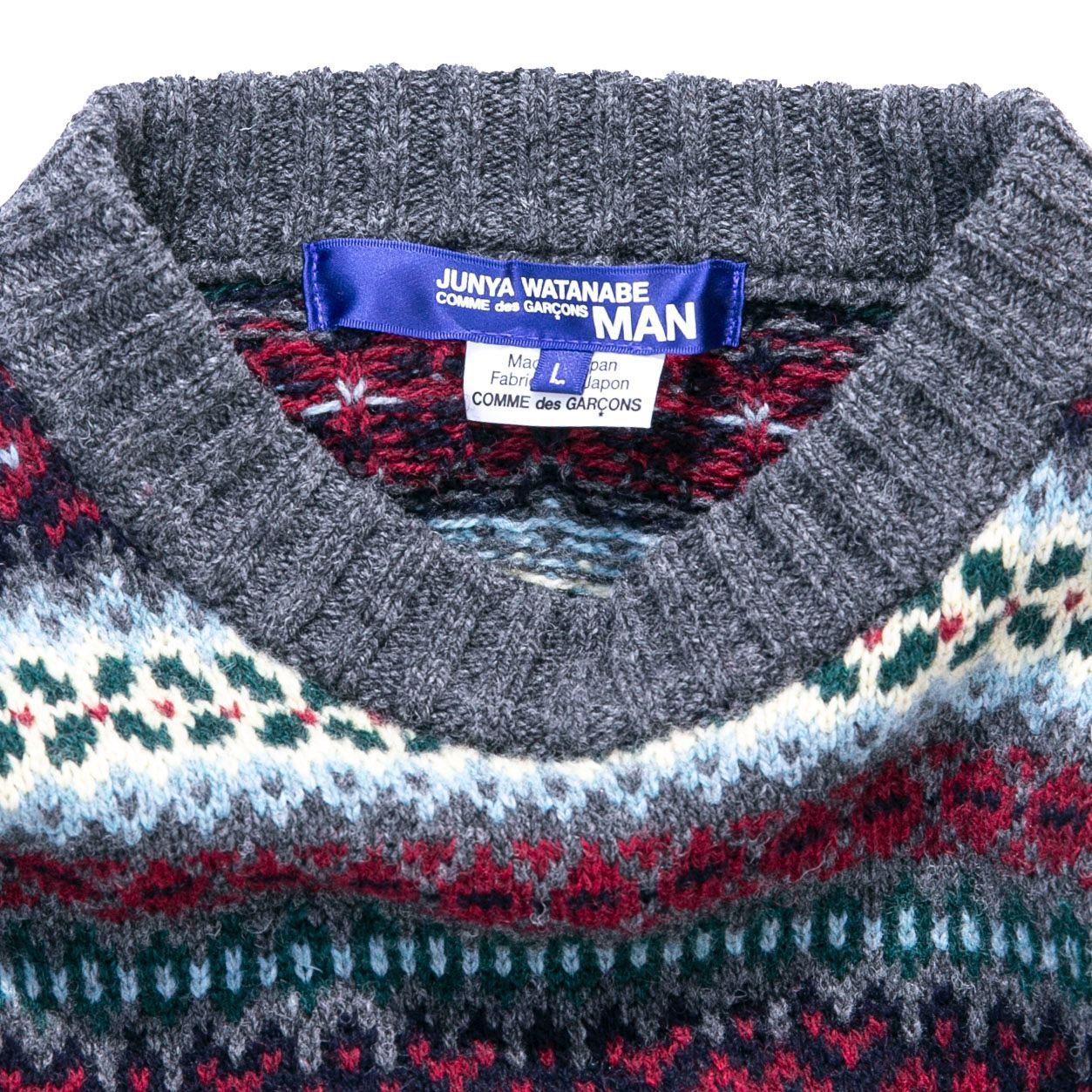 JUNYA WATANABE MANノルディック柄ニット ジュンヤワタナベマン