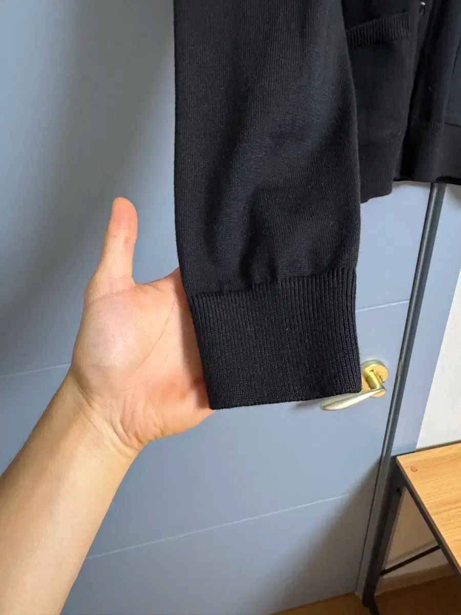 メデューサキツネ カーディガン 黒 XL