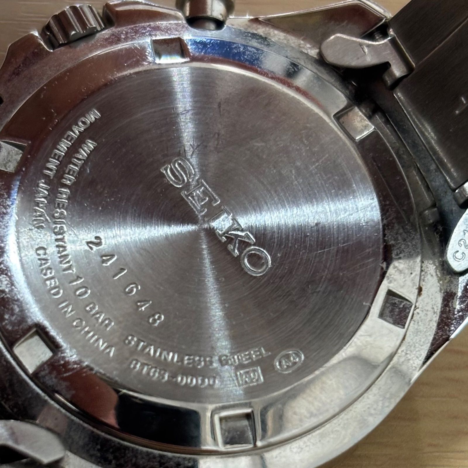 ◎SEIKO セイコー クォーツ 腕時計 ブルー セイコースピリット BT63 