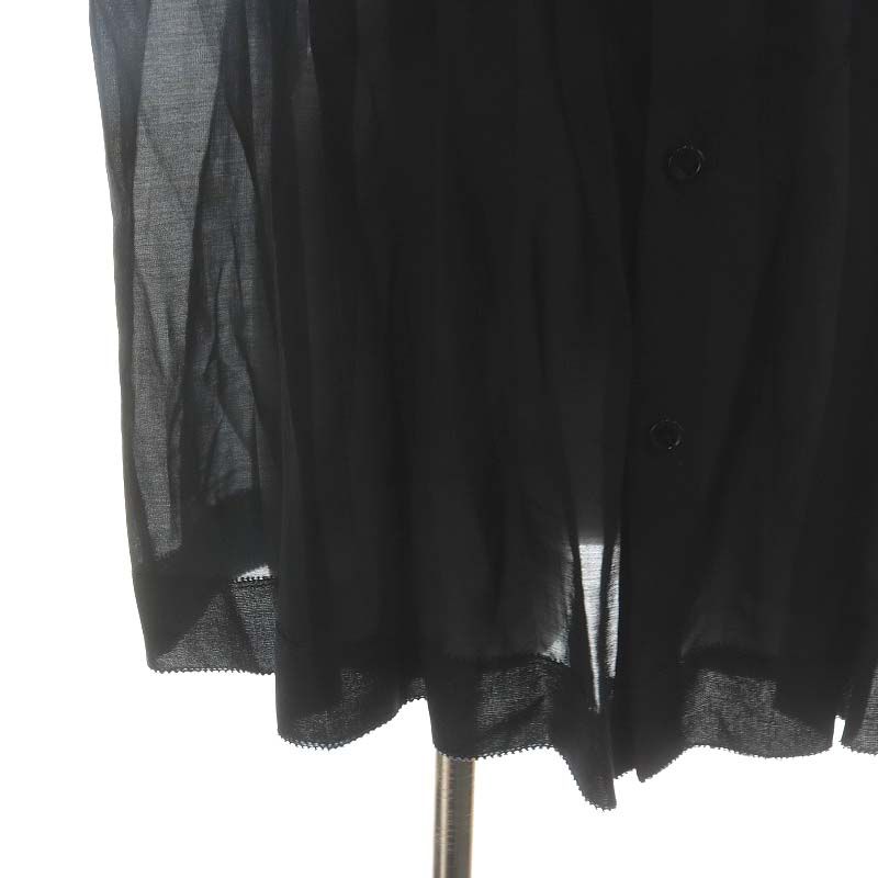 アナイ ANAYI 19SS ブラウス シャツ ノースリーブ シルク 38 黒 アナイ ANAYI 20SS シャツ ブラウス ノースリーブ 絹 シルク 38 M 黒
