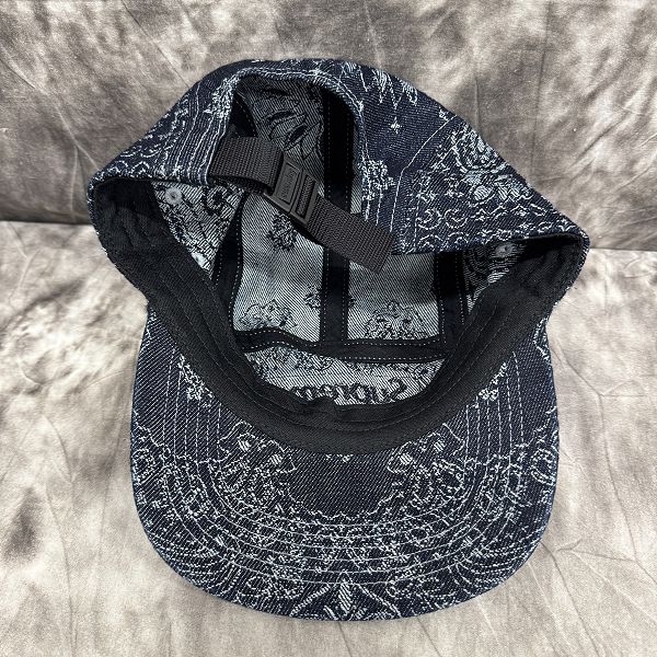 Supreme ジャガード　デニム　キャンプキャップ　フリーサイズ　ブラック Supreme シュプリーム 2025SS Denim Camp Cap デニムキャンプ
