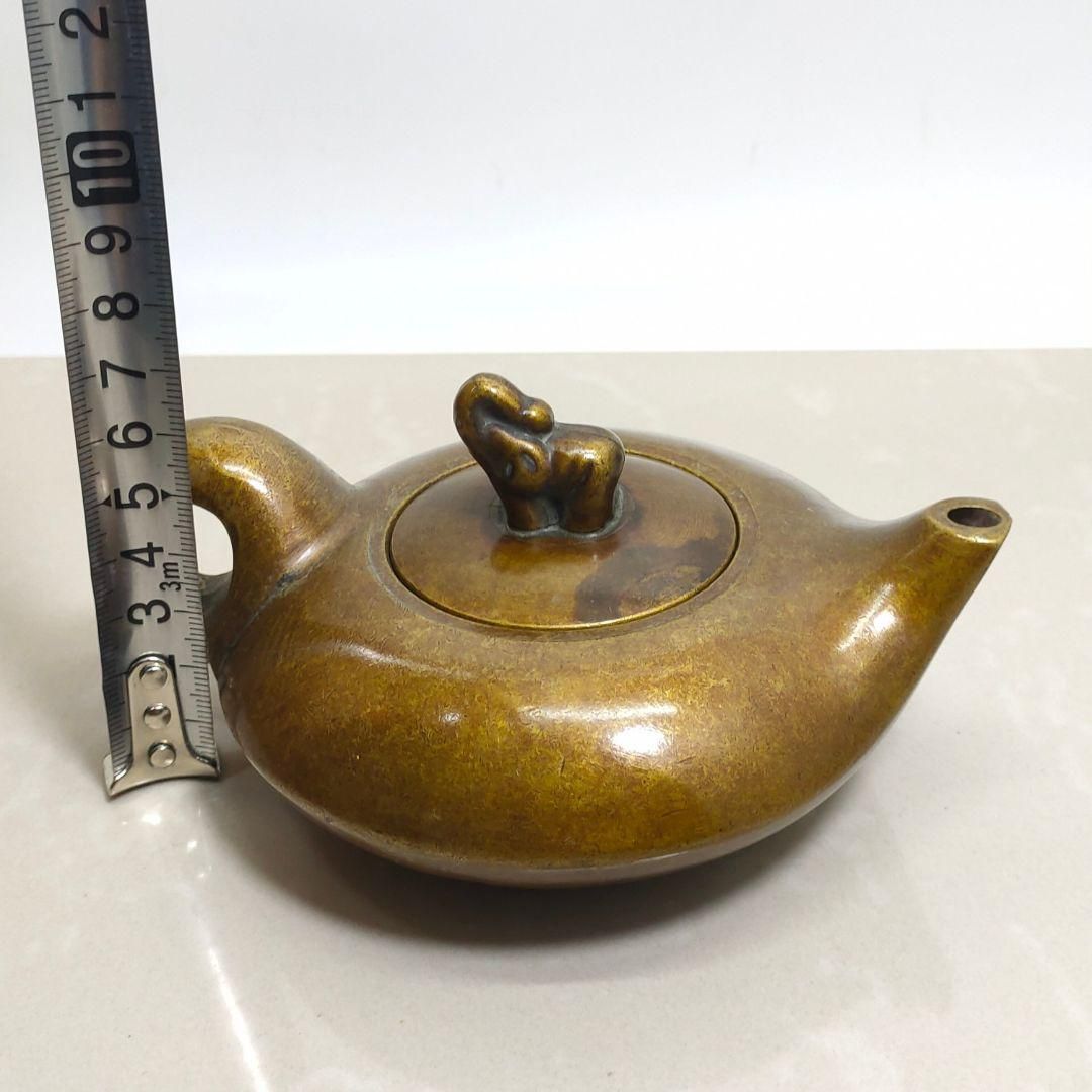 銅製 竹の子壺 竹節壺 茶壺 茶道具 装飾品 工芸品 美術品 銅器 茶壺 吉象茶壺 墨壺 水滴壺 装飾品 工芸品 置物 - メルカリ