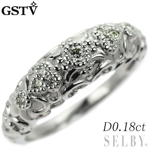 GSTV Pt999 ダイヤモンド リング 0.18ct - メルカリ