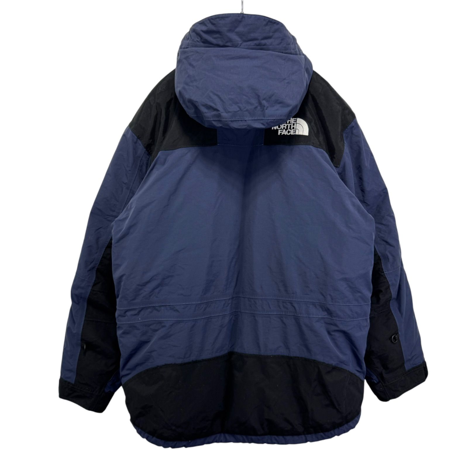 US規格 THE NORTH FACE Hyvent Logo Embroidery Mountain Down Jacket Puffer  ノースフェイス ハイベント マウンテンダウンジャケット パーカー 刺繍ロゴ 古着