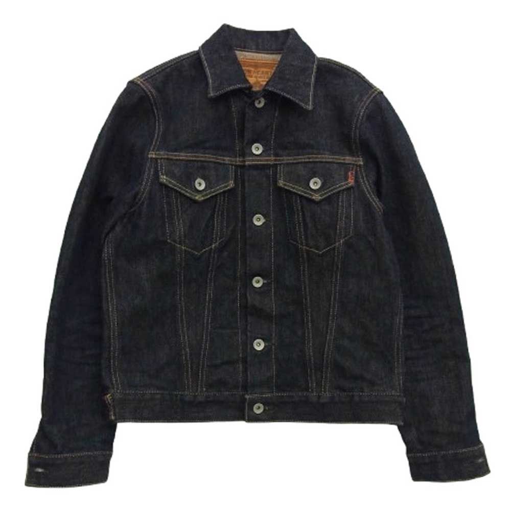IRON HEART アイアンハート 526J 21oz セルビッチ デニム トラッカー ジャケット インディゴブルー系 S