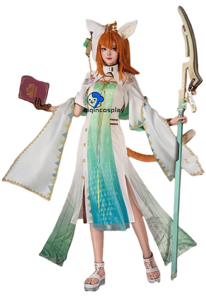 衣装 耳尾 ウィッグ 靴 ETER qiqincosplay アークナイツ 明日方舟 アクナイ パピルス コスプレ衣装 ウィッグ 靴 道具 コスチューム 大人 仮装 アニメ ゲー ハロウィン