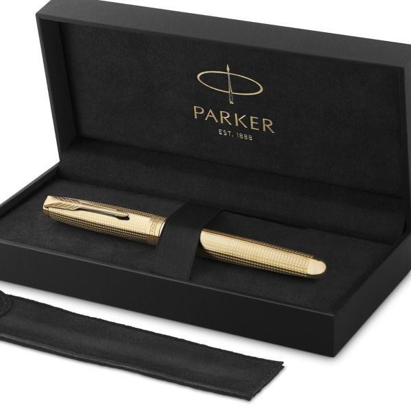 【大特価!!】 パーカー PARKER 万年筆 ソネット スペシャルエデション ゴールドシズレGT ペン先 F 細字 2209265 頑張った