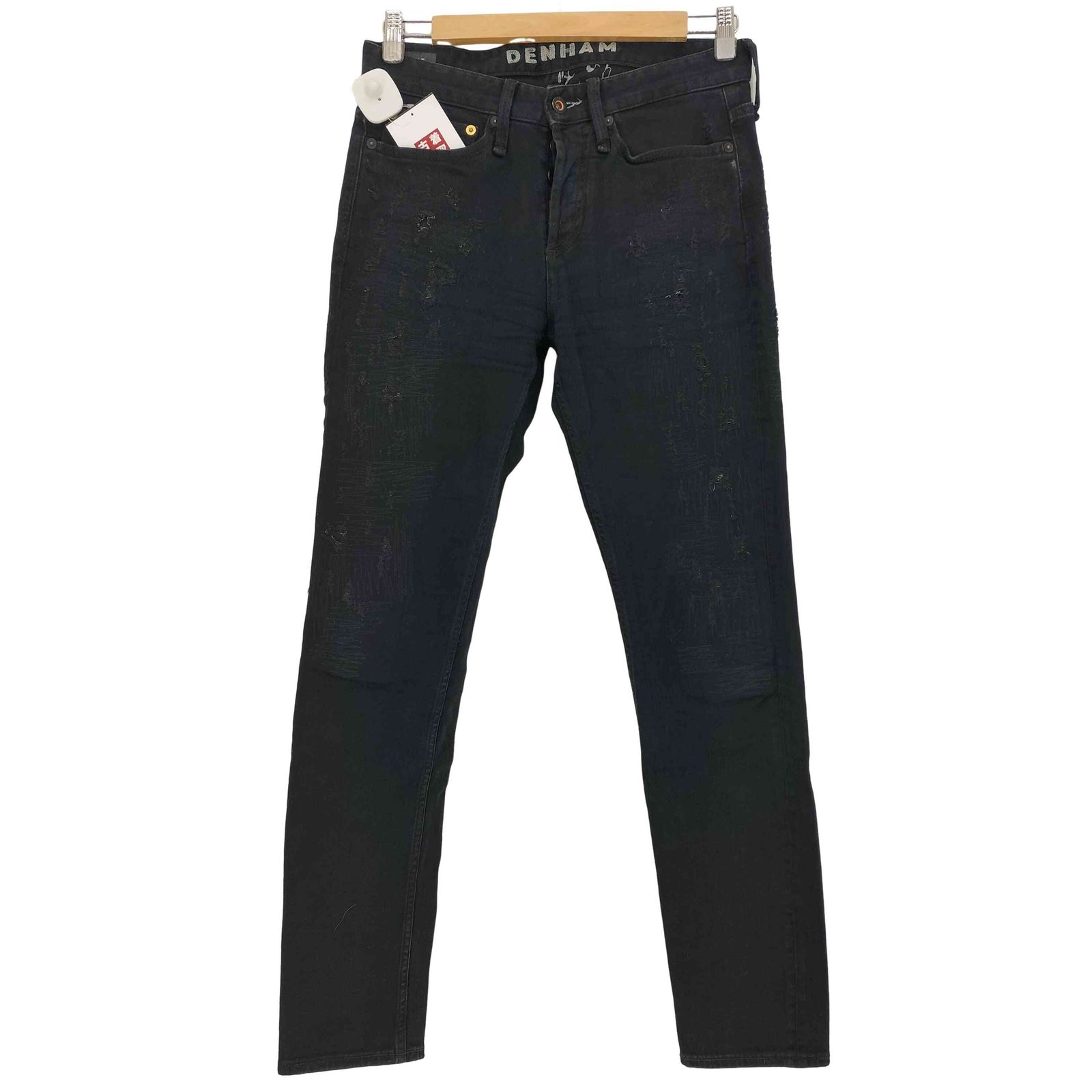 DENHAM RAZOR ダークブルー スキニーデニム W30 L34 DENHAM RAZOR W92cm スリムフィットデニム ストレッチ 藍 DENHAM　JASON DENIM スキニーデニム ダークブルー