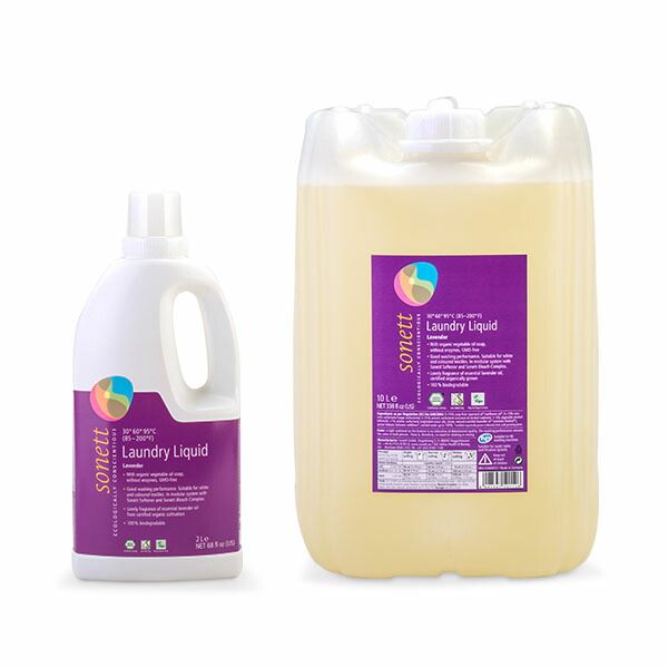 ソネット Sonett ナチュラルウォッシュリキッド 2L 洗濯用液体洗剤 10L 詰め替え 洗濯 液体洗剤 ラベンダー GB5010 SNN5410 GB5011 SNN5411 DE5011 SNT-00001-00