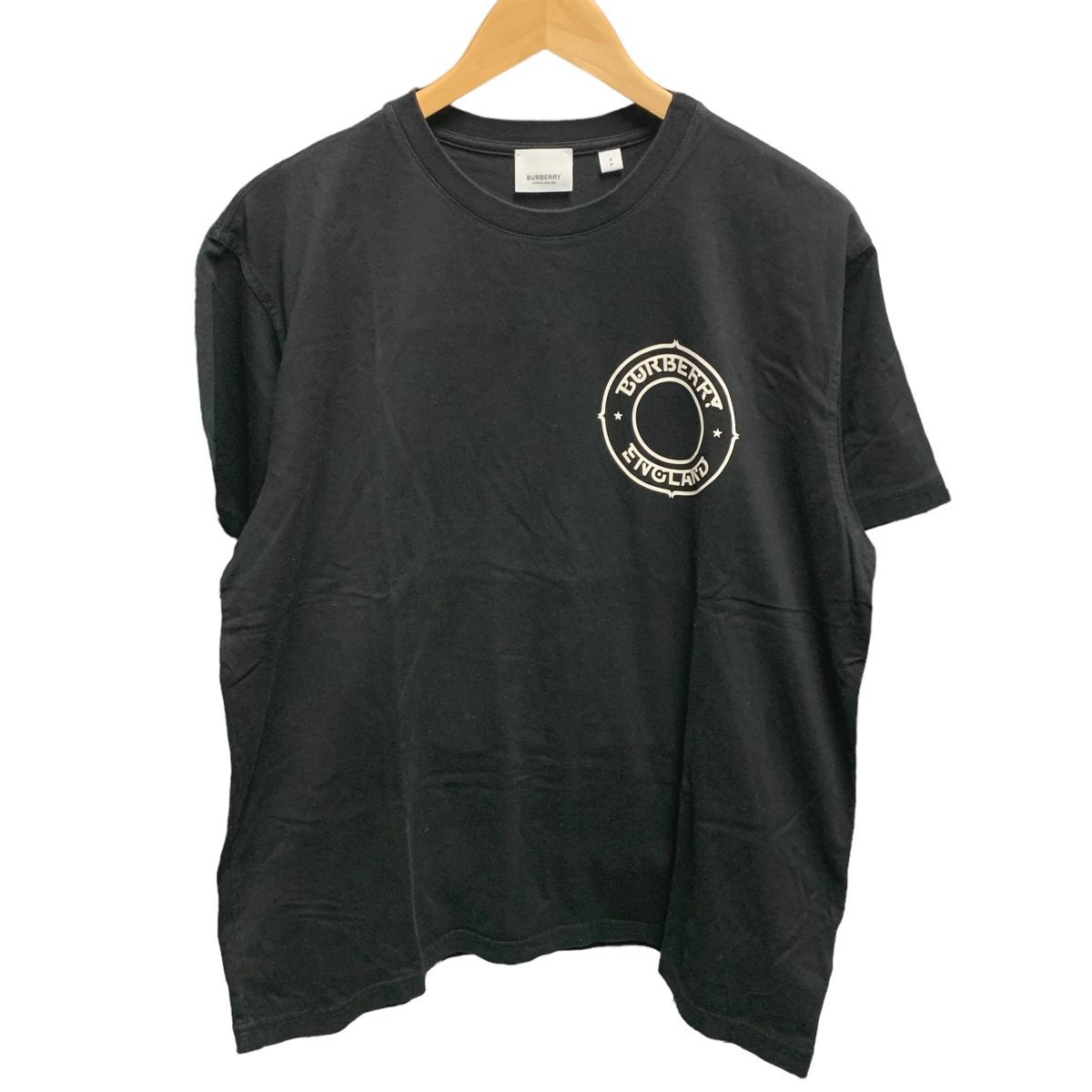 中古】 BURBERRY バーバリー サークル ロゴ プリント Tシャツ 8034558 