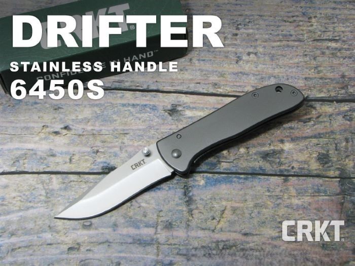 ●●  CRKT 6450S 折り畳みナイフ,コロンビアリバーナイフu0026ツール ドリフター ステンレスナイフu0026ツール 折りたたみナイフナイフu0026ツール Drifter Stainless【配送無料】 (サバゲー) その他
