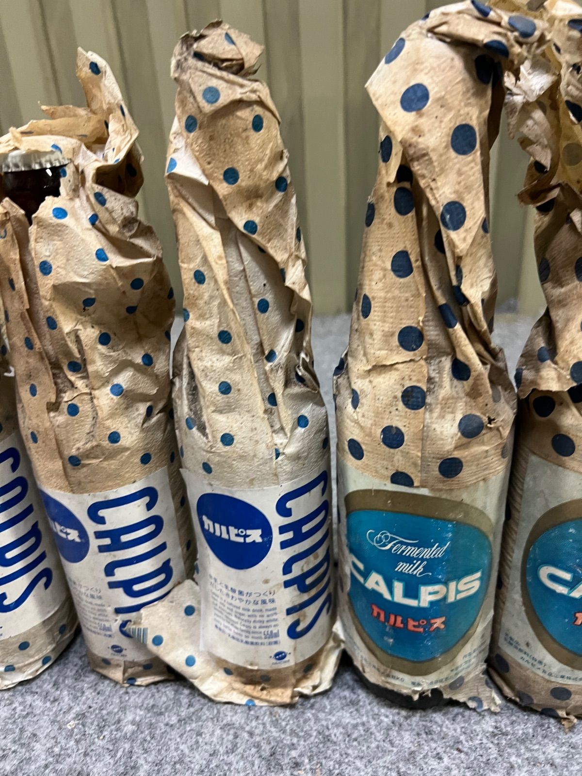 ⭐︎ 昭和 レトロ カルピス 6本 2種 未開封 原液 古瓶 まとめ