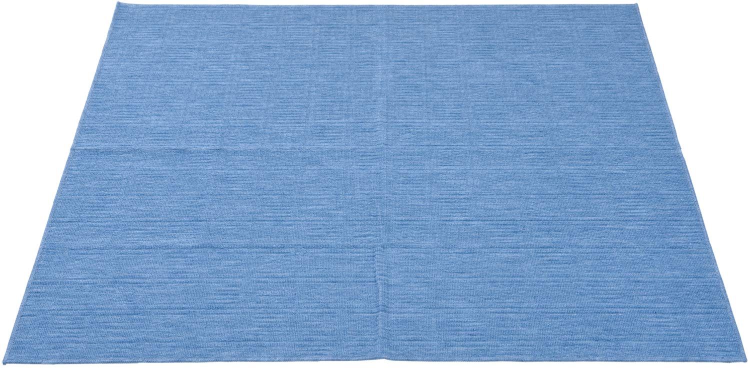 NBL 薄手カーペット ブルー 江戸間 6畳 261×352cm 1134000480605