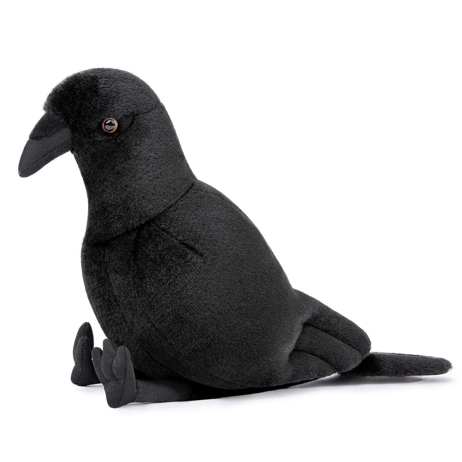 黒い鳥のぬいぐるみ 約20cm 新着商品】- リアルなカラスのぬいぐるみ 黒い鳥のぬいぐるみ