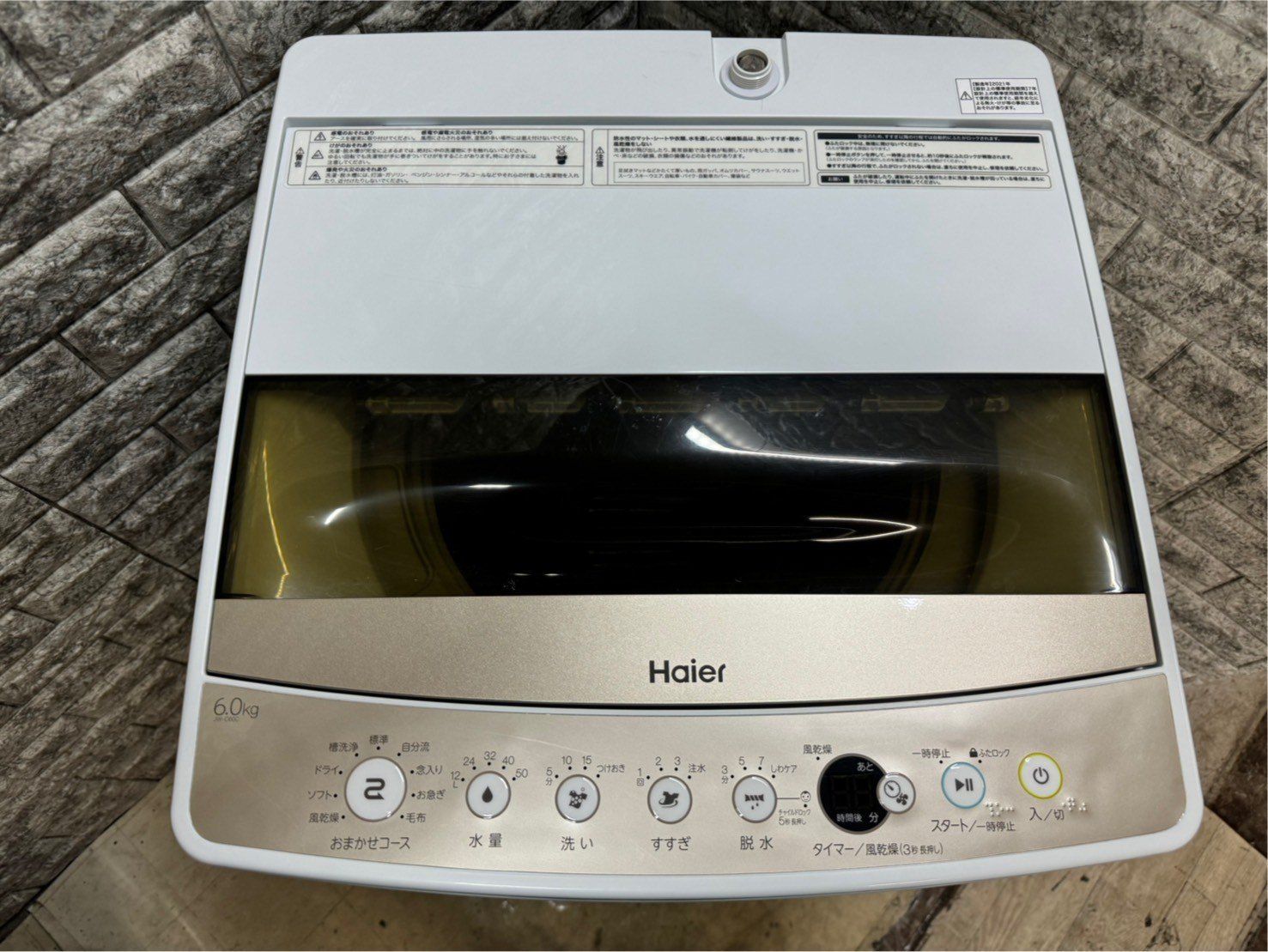 全国送料無料☆3か月保証付き☆洗濯機☆ハイアール☆2021年☆6.0kg☆JW 