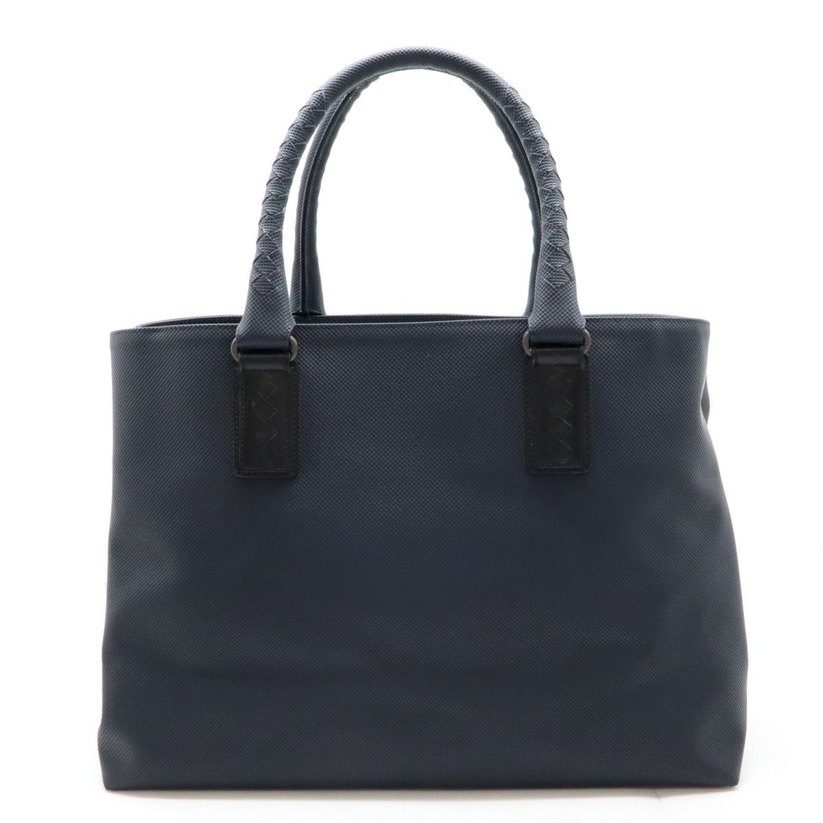 BOTTEGA VENETA ボッテガ ヴェネタ ボッテガベネタ マルコポーロ トートバッグ ショルダーバッグ PVC ダークネイビー 濃紺 ブラック 黒 222498