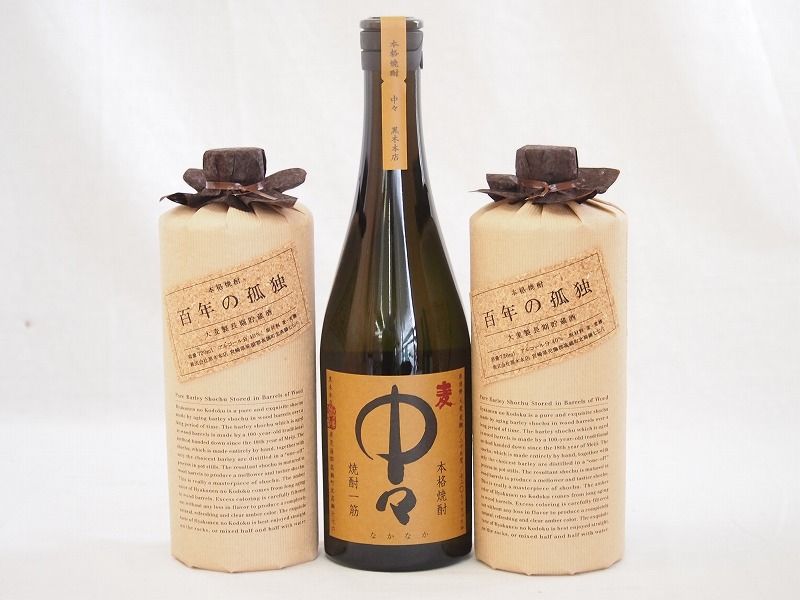 麦焼酎厳選6本セット 中々 百年の孤独720ml×2本 熟成麦