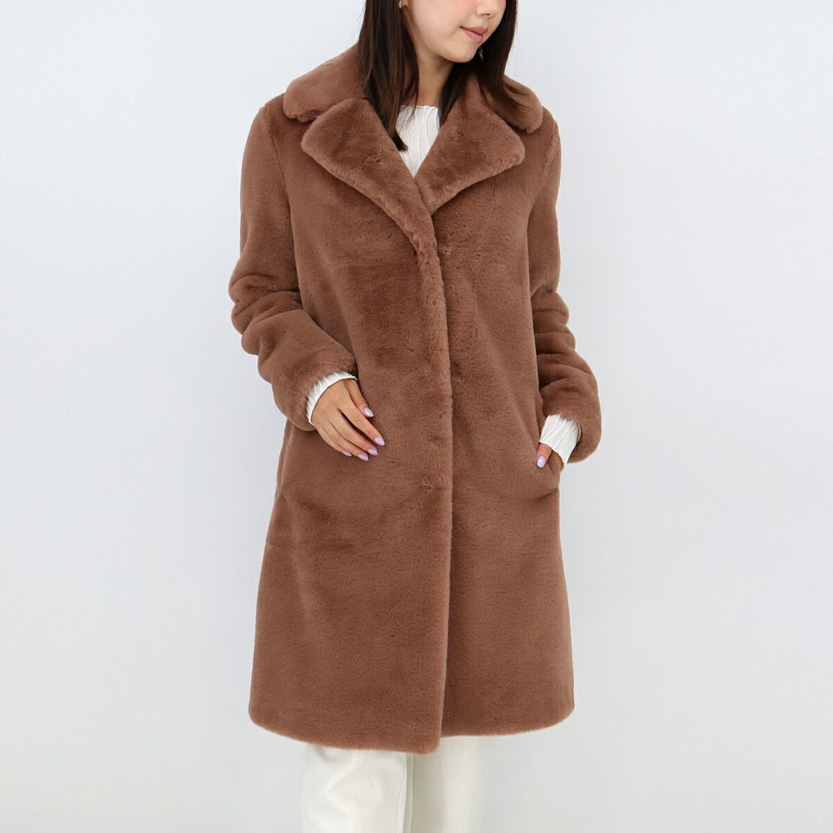 HERNO ヘルノ エコファーコート GC000411D 12422 8750/BROWN