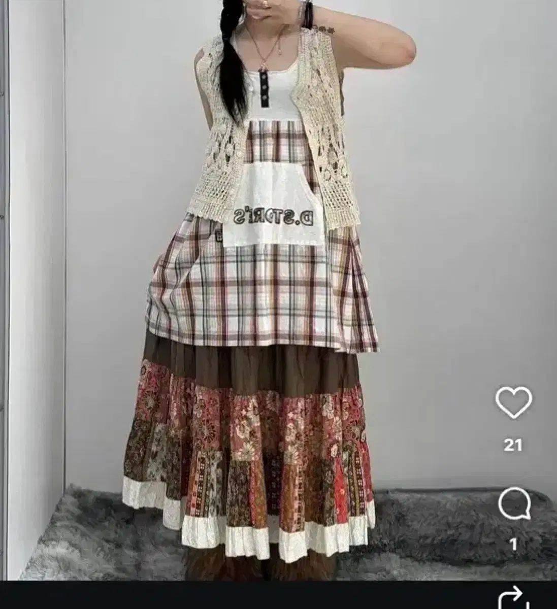 ヴィンテージ VINBRO ヒッピー モリ ガール コーディネート