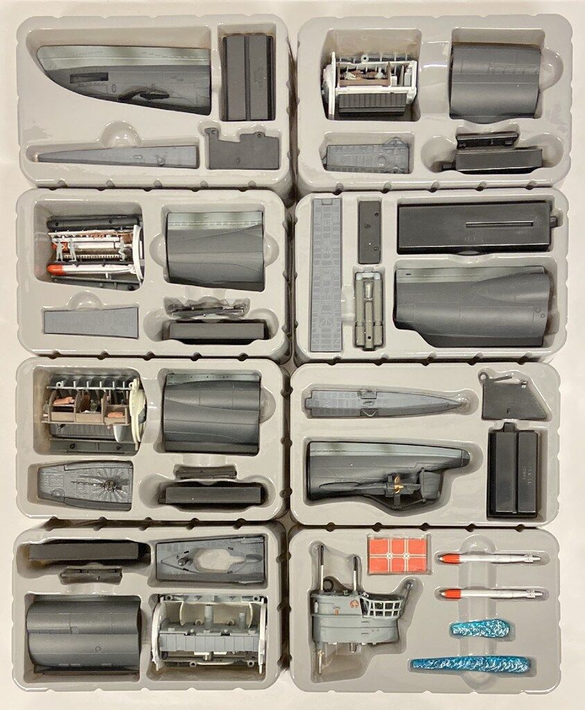 タルガ 1/144 鋼密度模型 U-BOOT灰色迷彩[淡灰]8種セット