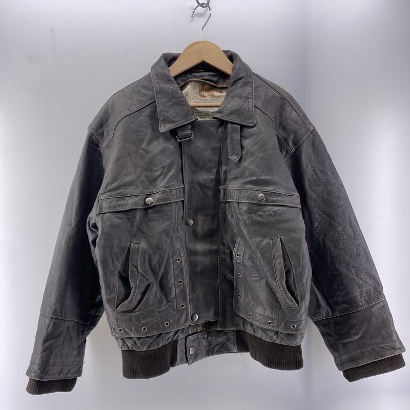 中古】MAG FLY 80-90s レザーフライトジャケット ブラウン XL