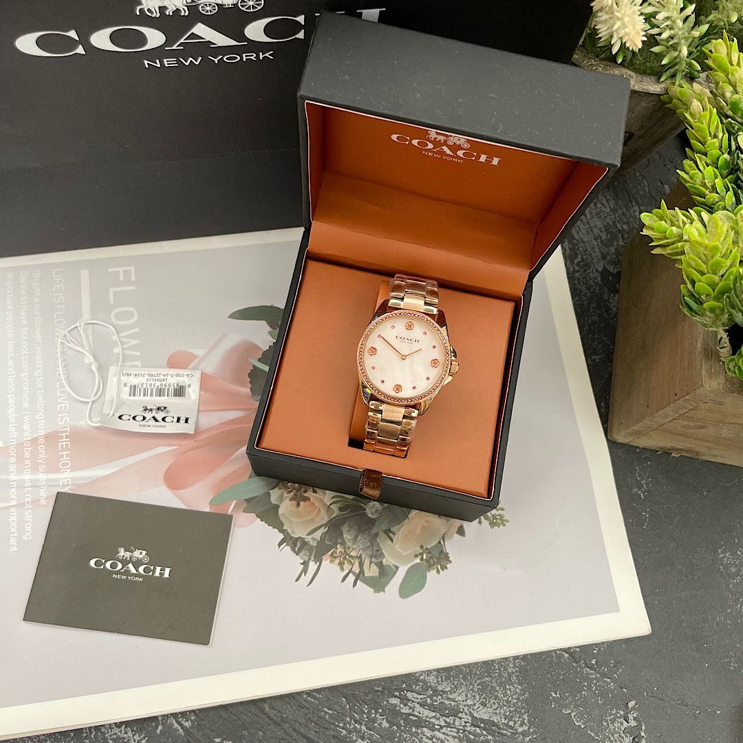 COACH コーチ GREYSON シリーズ レディースウォッチ - 36mm クォーツムーブメント|母貝文字盤 -WTO輸入5