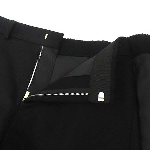 サカイ sacai 2025AW ツイード フリンジ キュロット スカート ショートパンツ 23-07005 ブラック 黒 1