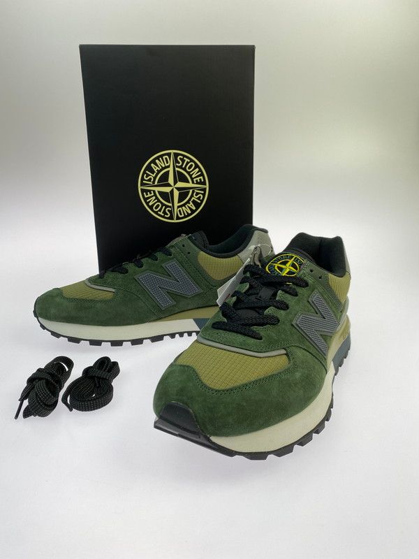 ♥品 NEW BALANCE ニューバランス × STONE ISLAND ストーンアイランド 別注 コラボ 574 LEGACY U574LGIL スニーカー 靴 162-251007-kk-21-min
