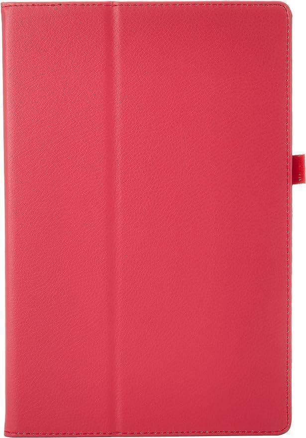 GLOW docomo arrows Tab F-04H ケース 【保護フィルム+タッチペン付き】 2つ折型 カバー(レッド) 73710-07
