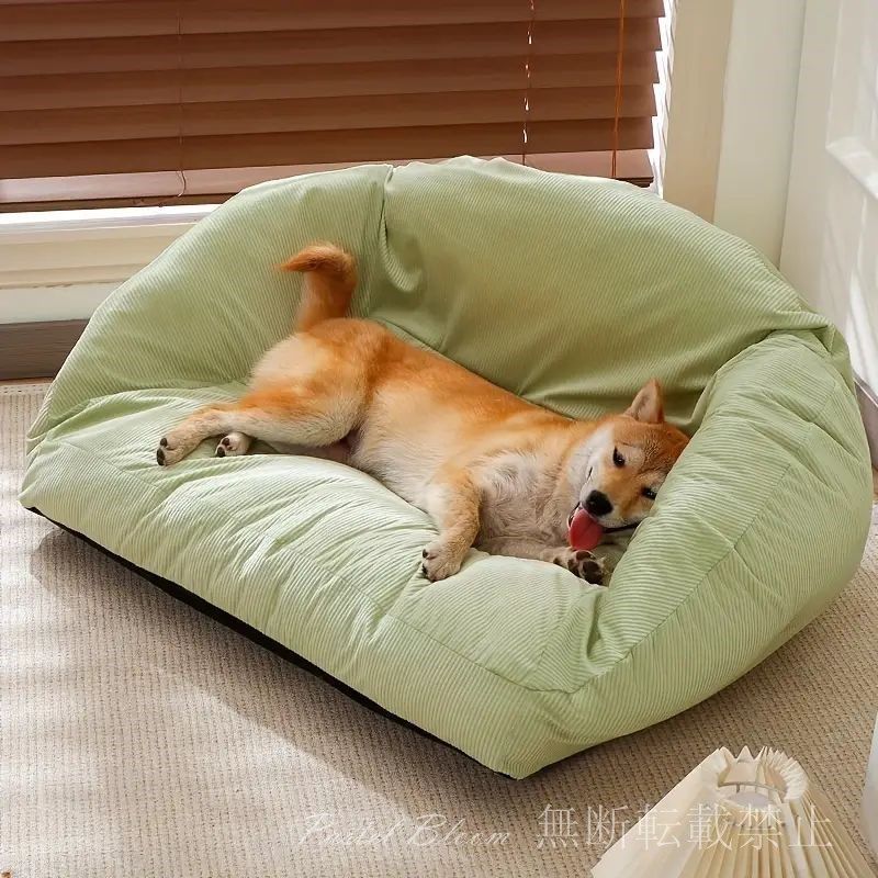 XLサイズ ペットベッド ペットソファ 犬猫兼用 ソファベッド ふわふわ ふかふか 大きめ ゆったり ポリエステル おしゃれ グレー グリーン コーヒー ピンク ペット用品 犬用 猫用 小型犬 中型犬 大型犬 小型猫 中型猫 大型猫