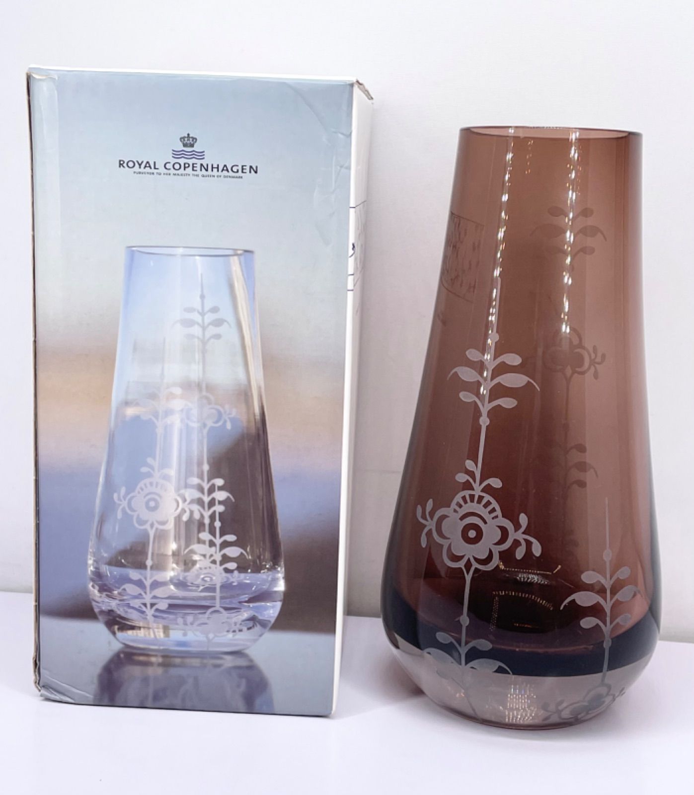ロイヤルコペンハーゲン ダスティローズ フラワーベース 花瓶 - メルカリ