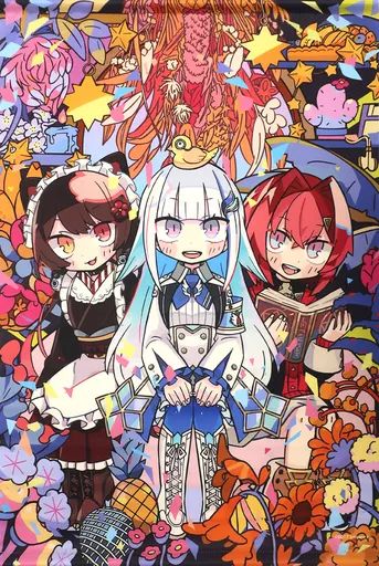 タペストリー　C.戌亥とこ＆リゼ・ヘルエスタ＆アンジュ・カトリーナ B2タペストリー 「バーチャルYouTuber にじさんじ 秋グッズ2019」 中古】タペストリー C.戌亥とこ＆リゼ・ヘルエスタ＆アンジュ