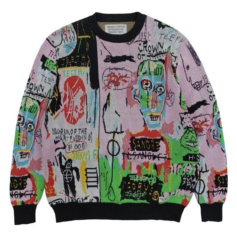 入手困難・新品未使用】超 WACKO MARIAワコマリアxバスキア クルー 