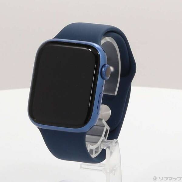 〔 品〕 Apple Watch Series 7 GPS 45mm ブルーアルミニウムケース アビスブルースポーツバンド 251