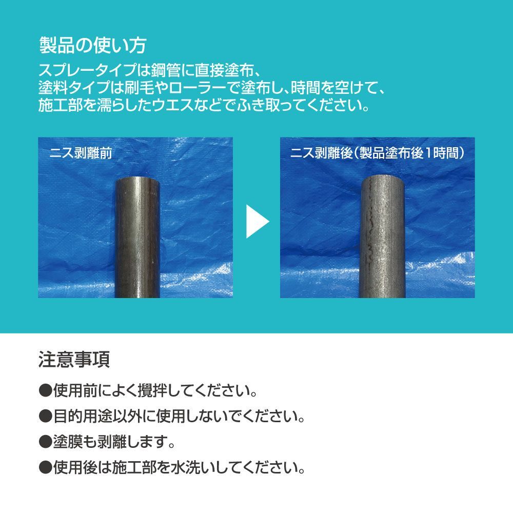 日新インダストリー 鋼管ニス剥離剤 3kg 塗装剥離剤 除去剤 SGP管 VRH03