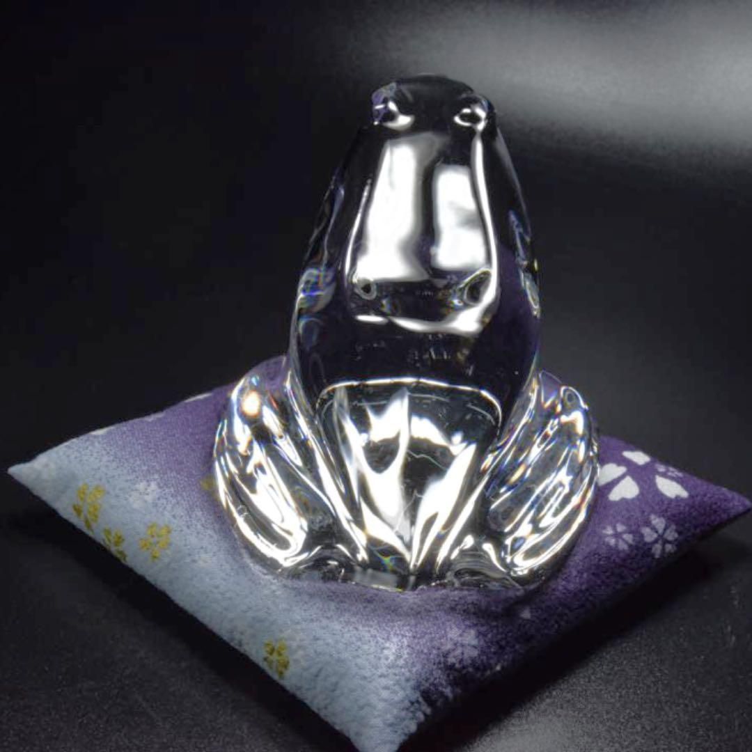 超美品】 バカラ Baccarat カエル 置物 ペーパーウェイト #13 - メルカリ