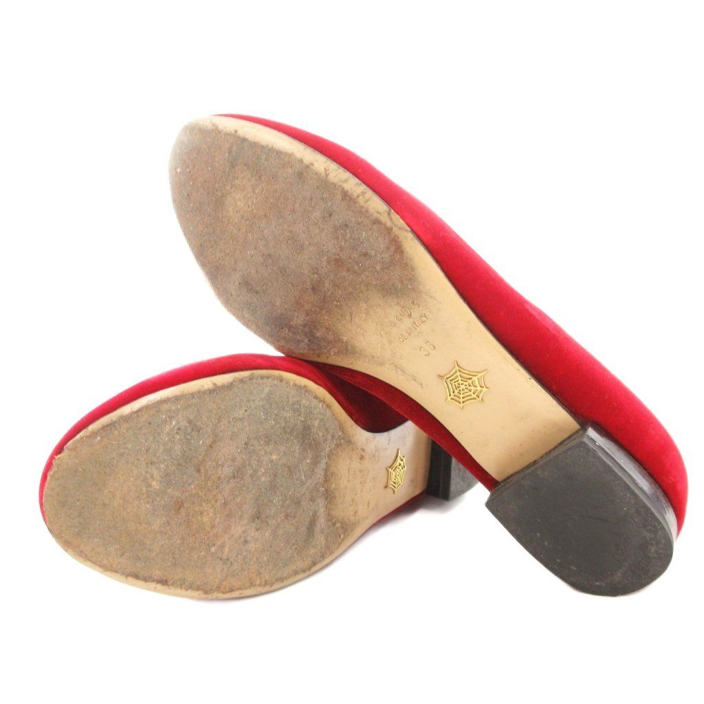 Charlotte Olympiaベルベットシューズ シャーロットオリンピア CHARLOTTE OLYMPIA パンプス フラット