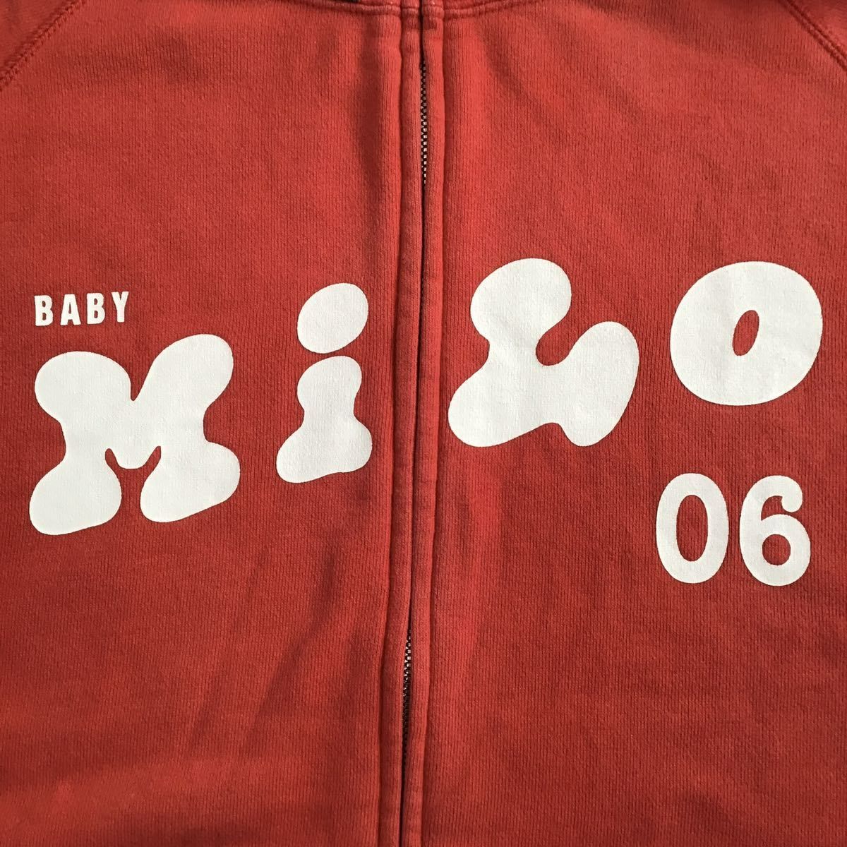 Baby Milo フルジップ パーカー Mサイズ Red a bathing ape bape full zip hoodie エイプ ベイプ  アベイシングエイプ マイロ NIGO - メルカリ