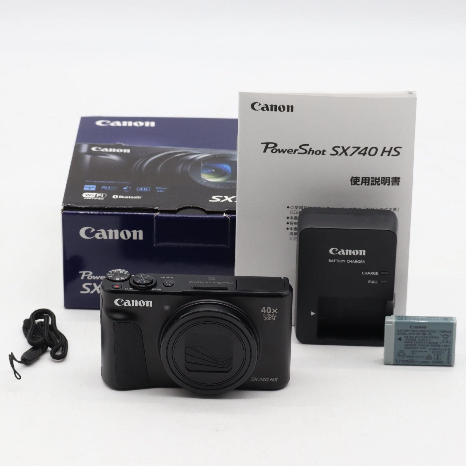 Amazon | Canon コンパクトデジタルカメラ PowerShot SX740 HS ブラック 光学40倍ズーム/4K動画/Wi-Fi対応  PSSX740HSBK | コンパクト 通販