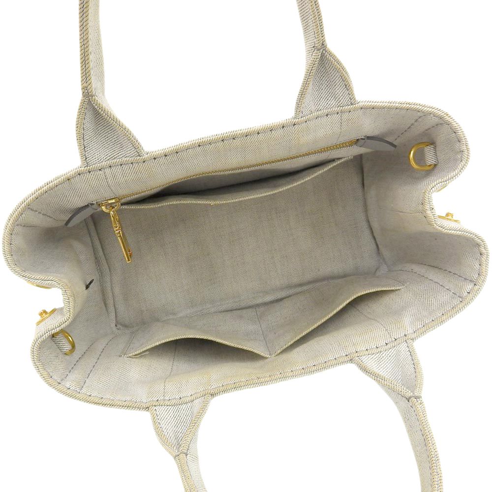 本物保証】 布袋付 プラダ PRADA カナパトート ロゴ トートバッグ  